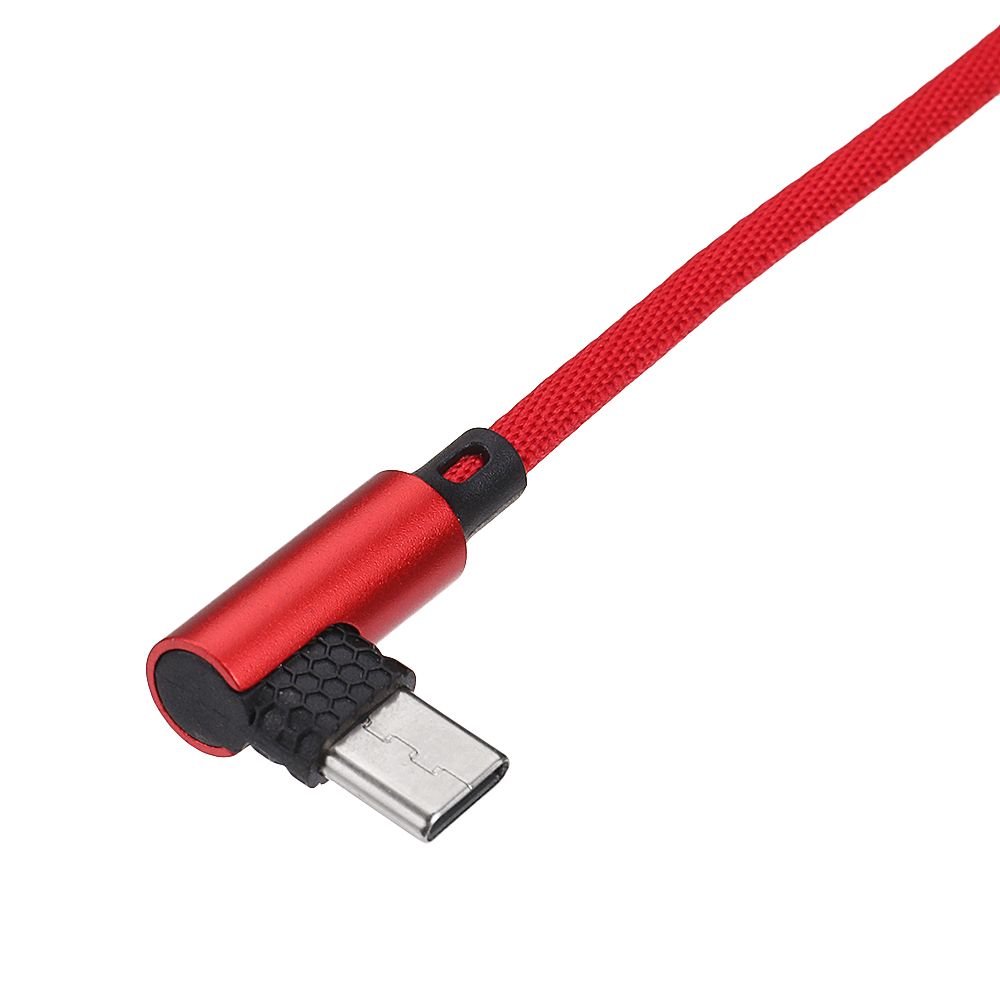 Bakeey-90-Degree-USB30-Type-C-Charging-Data-Cable-328ft1m-for-Mi-A2-Pocophone-F1-1364932