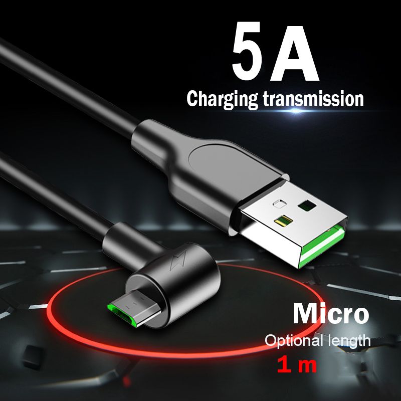 Bakeey-High-speed-5A-Micro-USB-Elbow-Double-sided-Plug-in-Fast-Charging-Gaming-Data-Cable-For-Mi4-7A-1570233