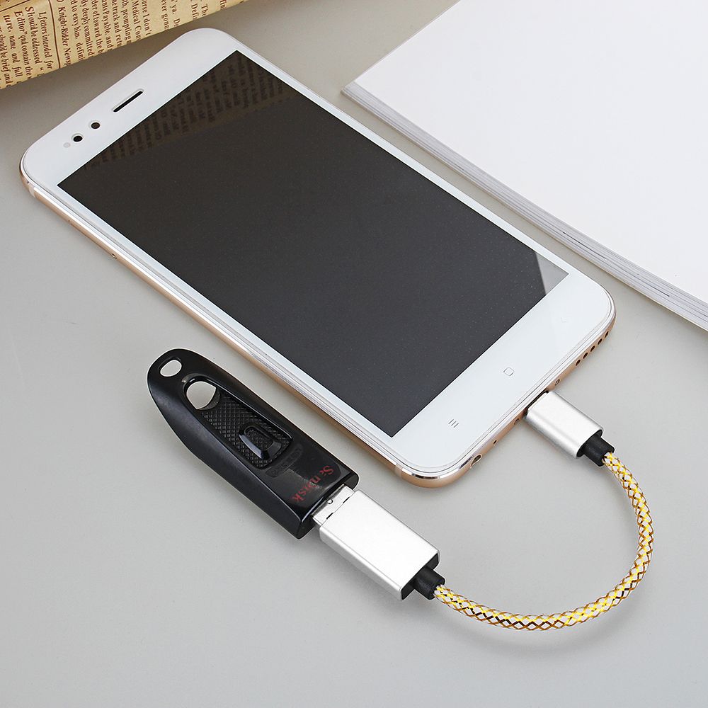 Bakeey-Type-C-To-USB30-OTG-Adapter-Data-Cable-16cm-For-Mobile-Phone-Tablet-Camera-1299607