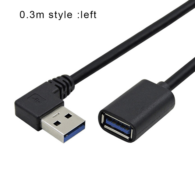 Bakeey-USB-30-90-Degree-Angle-High-Speed-Portable-Extension-Data-Cable-For-Home-Office-Business-Left-1600598
