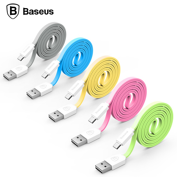 Baseus-String-Series-1M-Micro-USB-Noodles-Line-Charging-Data-Cable-for-Android-995086