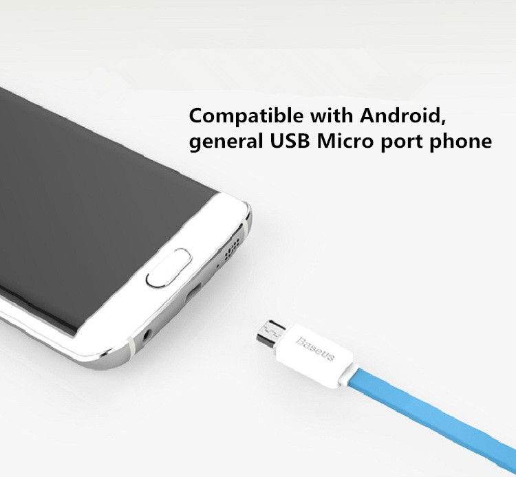 Baseus-String-Series-1M-Micro-USB-Noodles-Line-Charging-Data-Cable-for-Android-995086