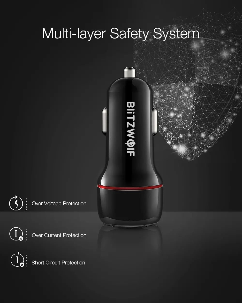 BlitzWolfreg-BW-SD5-18W-Dual-Port-QC30-Mini-Car-USB-Charger-With-BW-TC14-3A-USB-Type-C-Cable-Fast-Ch-1751234