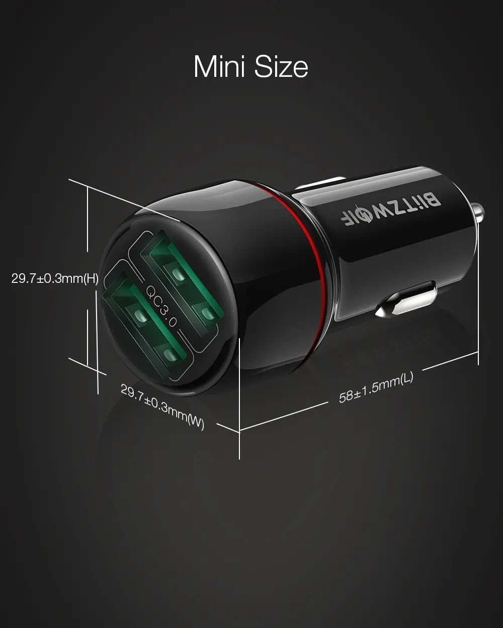 BlitzWolfreg-BW-SD5-18W-Dual-Port-QC30-Mini-Car-USB-Charger-With-BW-TC14-3A-USB-Type-C-Cable-Fast-Ch-1751234