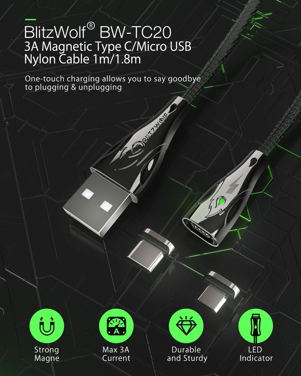 BlitzWolfreg-BW-TC20-3A-Magnetic-C-force-Type-CMicro-USB-Connector-Adapter-for-BlitzWolfreg-BW-TC20--1643888