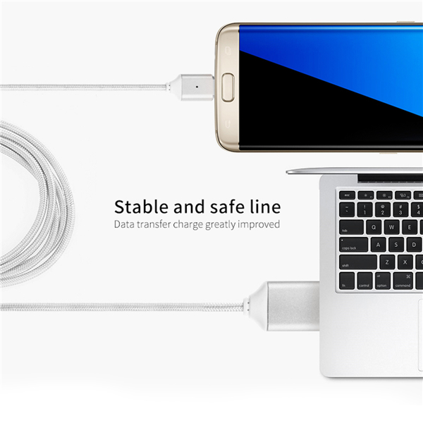 EIVOTOR-1-Meter-Magnetic-Micro-USB-Charging-Cable-for-Cellphone-Tablet-1187506