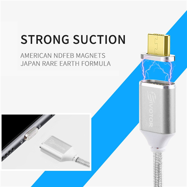 EIVOTOR-1-Meter-Magnetic-Micro-USB-Charging-Cable-for-Cellphone-Tablet-1187506