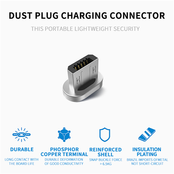 EIVOTOR-1-Meter-Magnetic-Micro-USB-Charging-Cable-for-Cellphone-Tablet-1187506