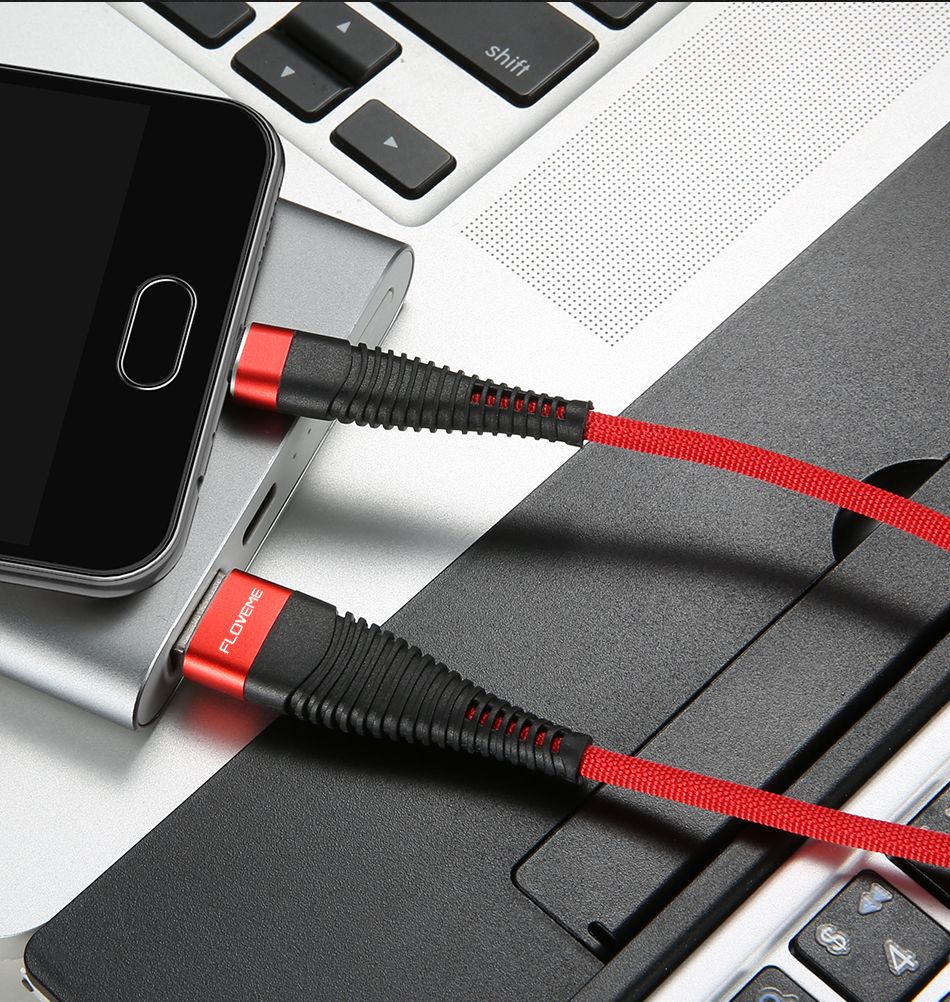 FLOVEME-Hi-Tensile-Micro-USB-Cable-Braided-Charging-Data-Cable-1M-For-S7-S6-Note-5-1294211