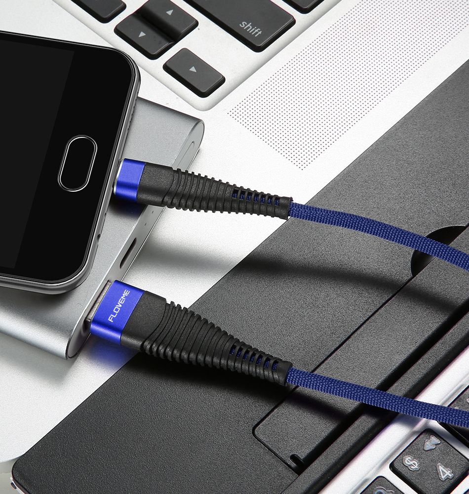 FLOVEME-Hi-Tensile-Micro-USB-Cable-Braided-Charging-Data-Cable-1M-For-S7-S6-Note-5-1294211
