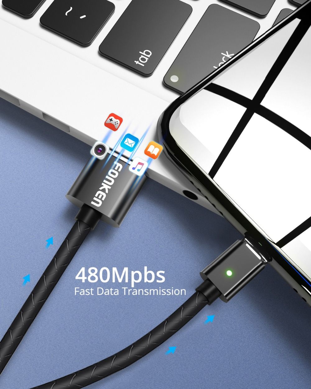 FONKEN-3A-Micro-USB-Magnetic-Fast-Charging-Data-Cable-For-Oneplus-HUAWEI-P30-Nokia-Android-Phone-1534071