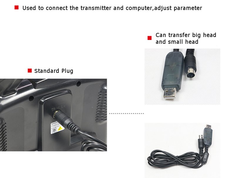 FlySky-Data-Cable-USB-Download-Line-For-FS-i6-FS-T6-Transmitter-Firmware-Update-982289