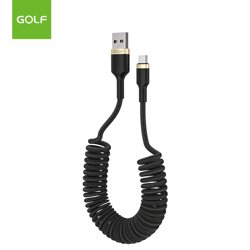 GOLF-3A-Data-Cable-Type-C-Micro-USB-Spring-Telescopic-Braided-Line-Fast-Charging-For-Huawei-P30-P40--1699222