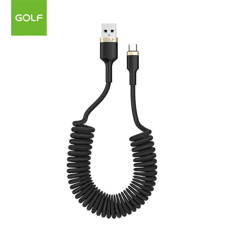 GOLF-3A-Data-Cable-Type-C-Micro-USB-Spring-Telescopic-Braided-Line-Fast-Charging-For-Huawei-P30-P40--1699222