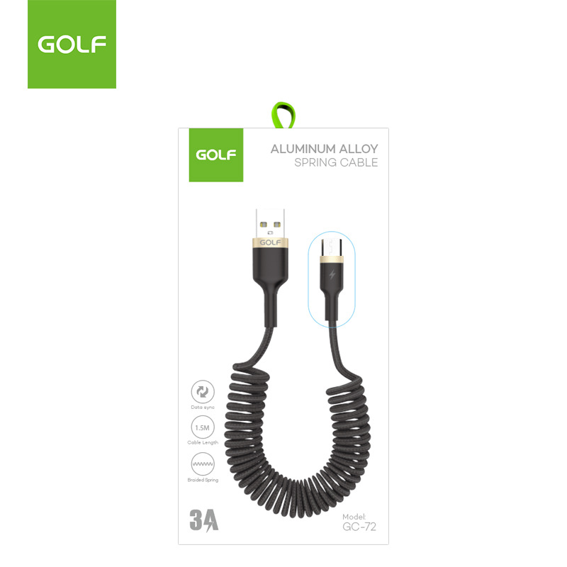 GOLF-3A-Data-Cable-Type-C-Micro-USB-Spring-Telescopic-Braided-Line-Fast-Charging-For-Huawei-P30-P40--1699222