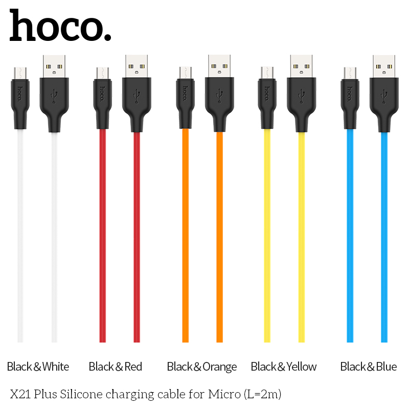 HOCO-3A-Type-C-Micro-USB-Fast-Charging-Data-Cable-2M-For-Huawei-P30-Pro-Mate-30-Xiaomi-Mi9-Redmi-7A--1588764