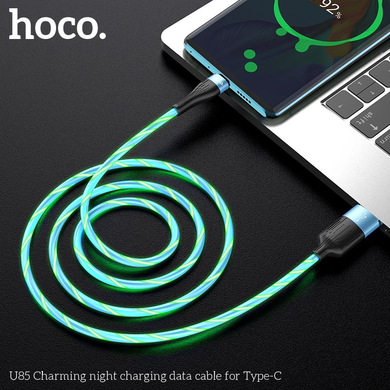 HOCO-U85-LED-24A-Type-C-Micro-USB-Fast-Charging-Data-Cable-For-Huawei-P30-Pro-Mate30-Xiaomi-Mi10-Red-1649138
