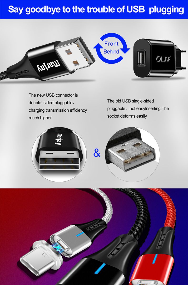 Marjay-3A-Type-C-Micro-USB-Fast-Charging-Magnetic-Data-Cable-For-HUAWEI-P30-Mate20-MI9-S10-S10-1533107