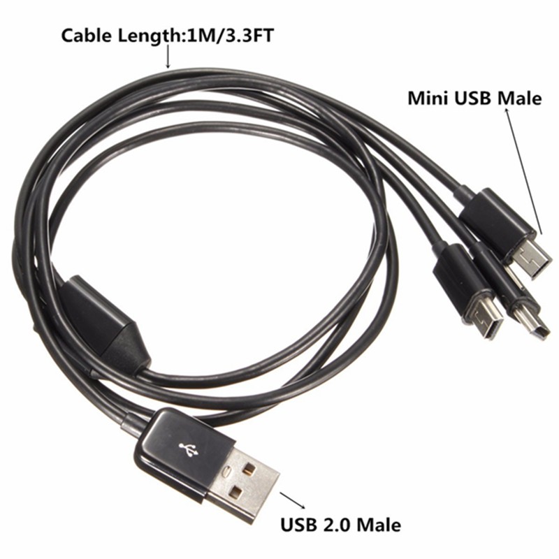 Micro-Cable-USB-20-Data-Sync-Charger-Cable-for-Android-1-Male-to-3-Mini-Male-1015053