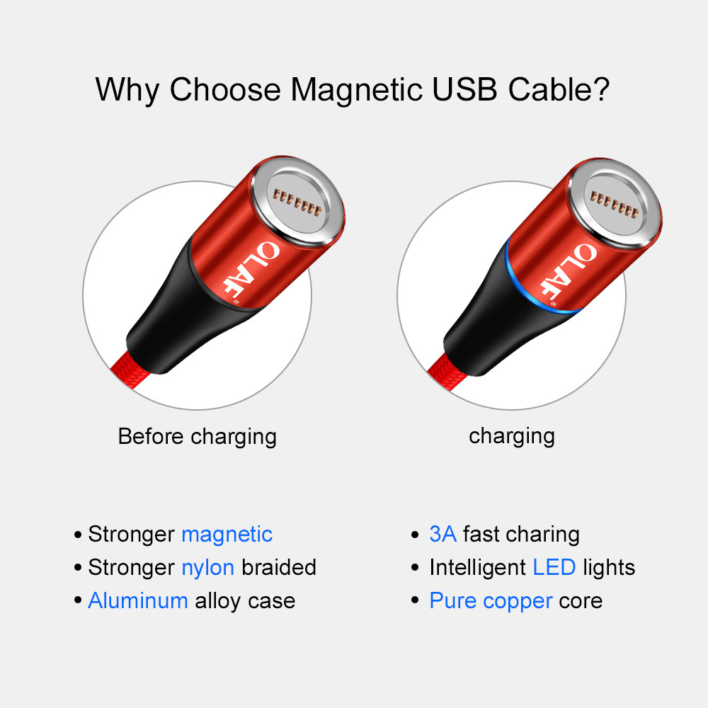 OLAF-3A-Micro-USB-Type-C-Magnetic-Nylon-Braided-Fast-Charging-Data-Cable-For-Mi8-Mi9-HUAWEI-P30-Poco-1533387