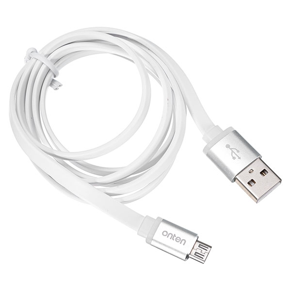 Onten-OTN-7298-Lightning-to-USB-flat-cable-for-Android-devices-Aluminum-Alloy-Shell-silver-1104339