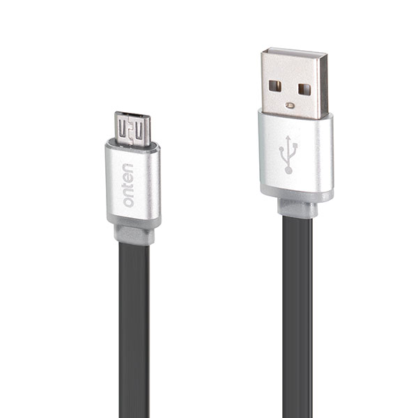 Onten-OTN-7298-Lightning-to-USB-flat-cable-for-Android-devices-Aluminum-Alloy-Shell-silver-1104339