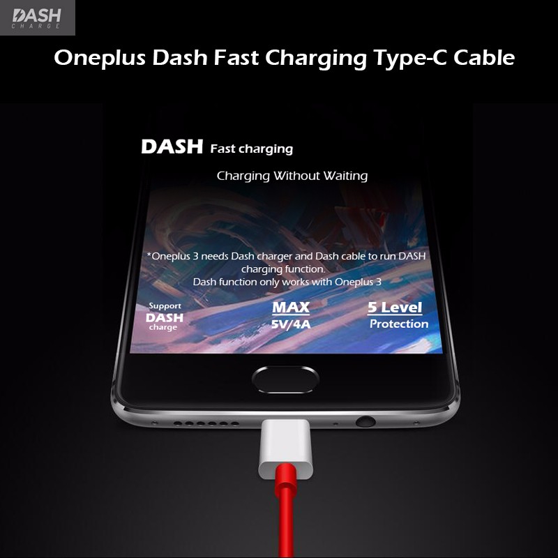 Original-ONEPLUS-3-100CM-4A-DASH-Fast-Quick-Charging-Data-USB-31-Type-C-Cable-1137504