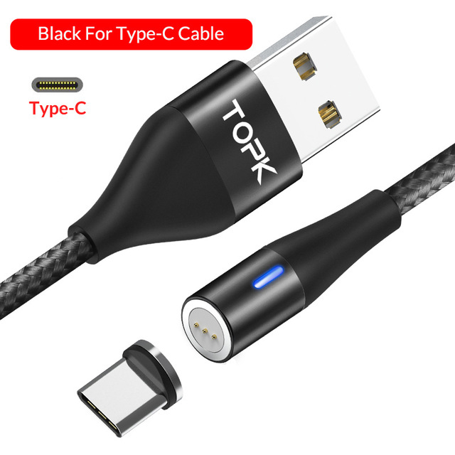TOPK-3A-Type-C-Micro-USB-LED-Indicator-Fast-Charging-Magnetic-Data-Cable-For-Huawei-P30-Pro-Mate-30--1590239