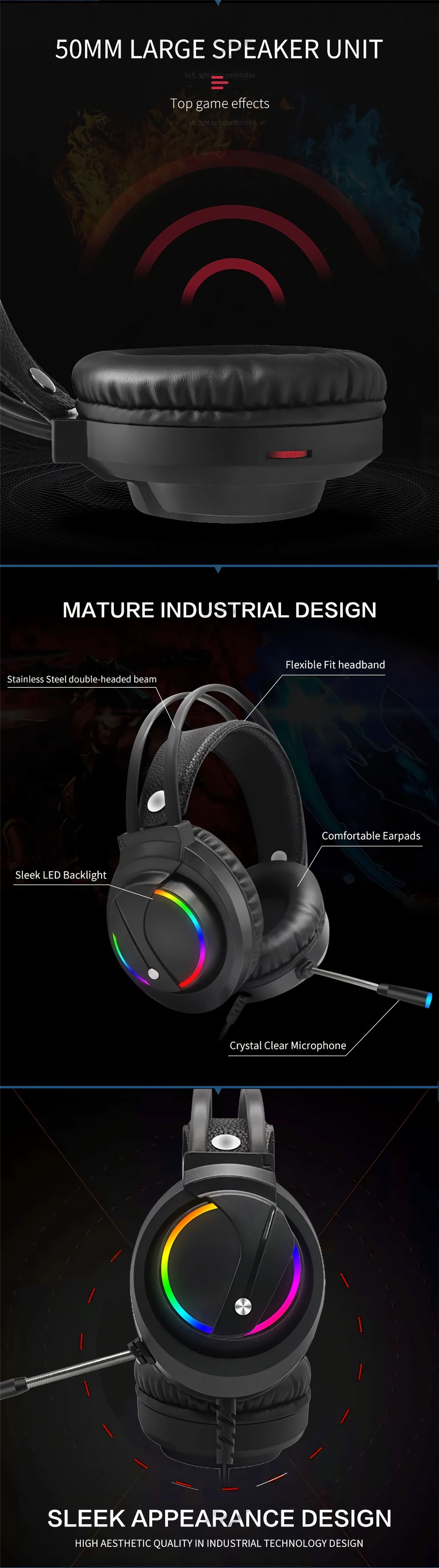 Tuner-K1-Game-Headphone-USB-Wired-71-Channel-360ordm-Surounding-Sound-50mm-Driver-Bass-Gaming-Headse-1689360
