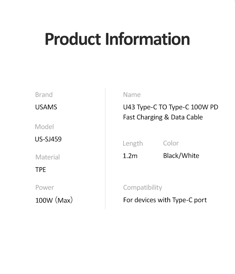 USAMS-USB-C-to-USB-C-Cable-100W-5A-PD30-Fast-Charging-Cable-USB-20-480Mbps-Data-Sync-Cord-Line-For-S-1717876