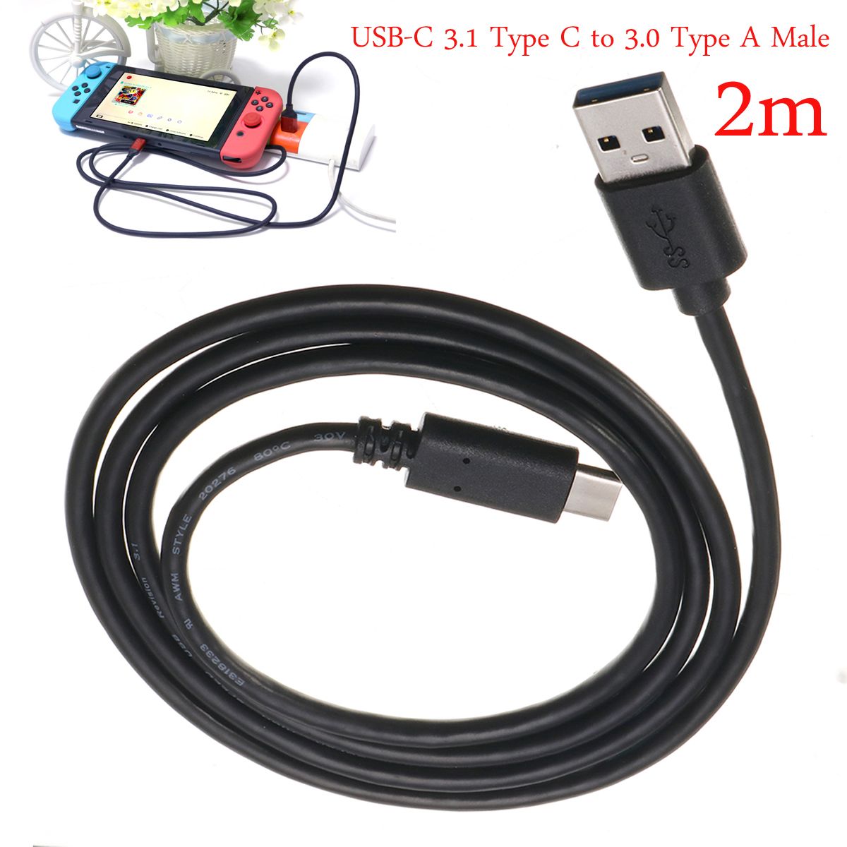 USB-C-31-Type-C-to-30-Type-A-Male-Sync-Data-Charger-Cable-FOR-Nintendo-Switch-1634694