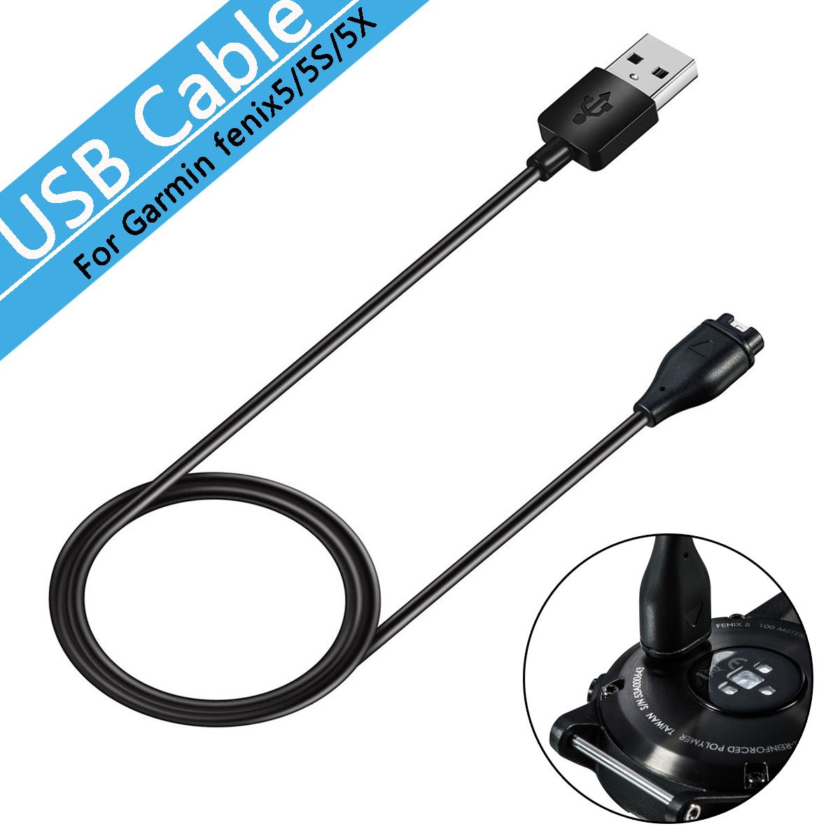 USB-Charging-Cable-For-Garmin-Fenix-5-5S-5X-1243850