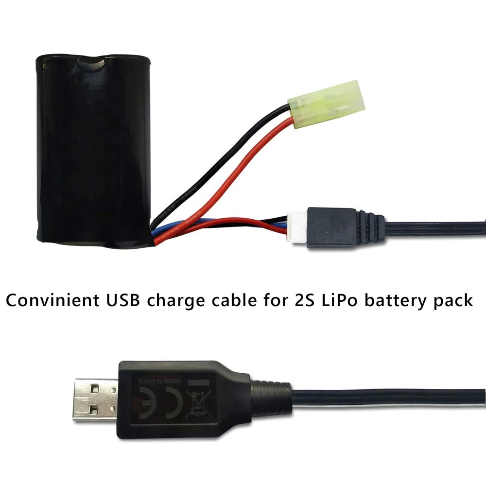 Volantex-RC-USB-2S-3PIN-Charger-Cable-2A-for-2S-74V-LiPo-Battery-RC-Airplane-Spare-Part-1726979