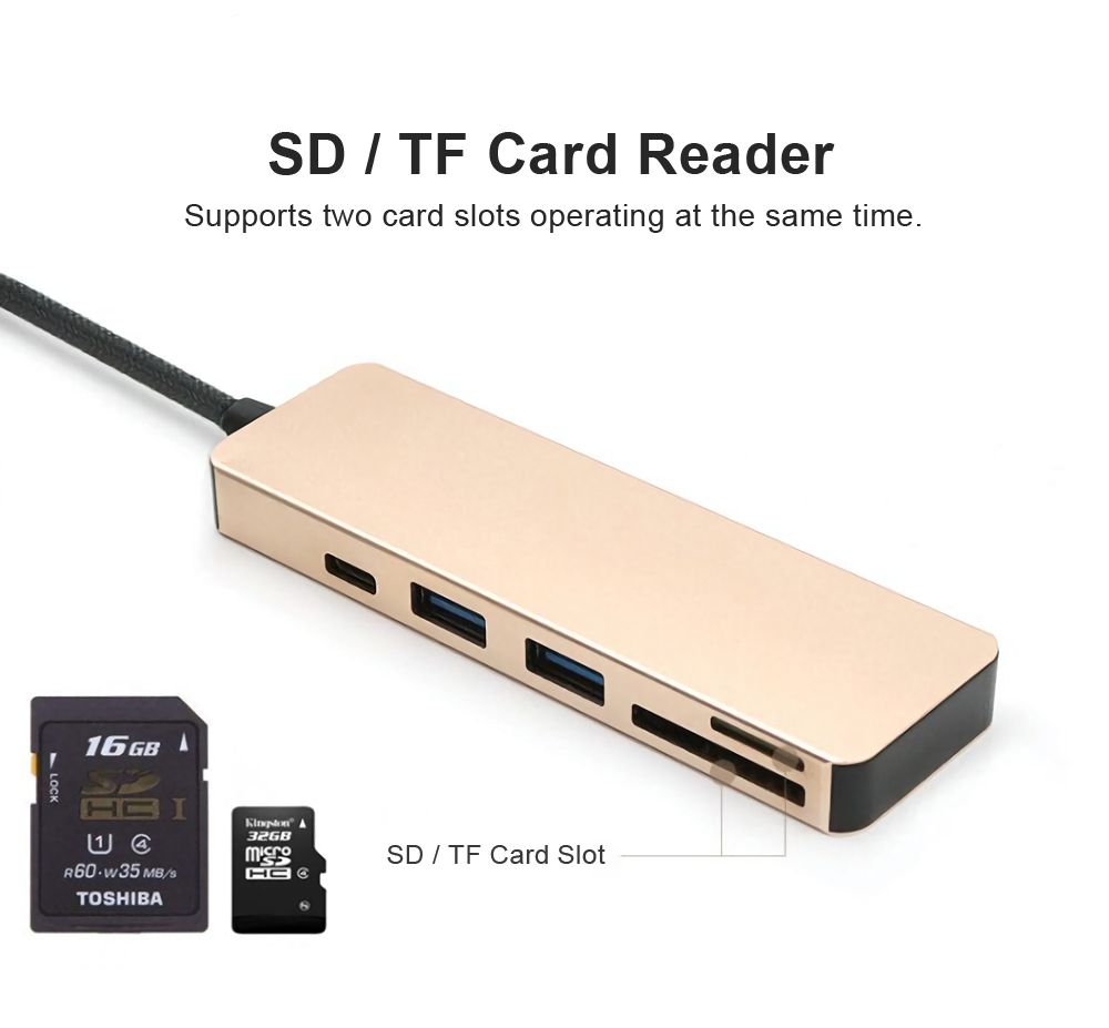 5-in-1-Type-C-to-2-Port-USB-30-Type-C-PD-Charge-Hub-SD-TF-Card-Reader-Support-OTG-Function-1342729