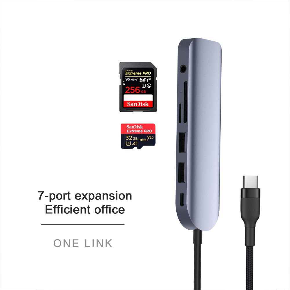 7-in-1-Type-C-Hub-Splitter-HD-Extender-USB30-SD-TF-Adapter-Audio-Expansion-Dock-1764699