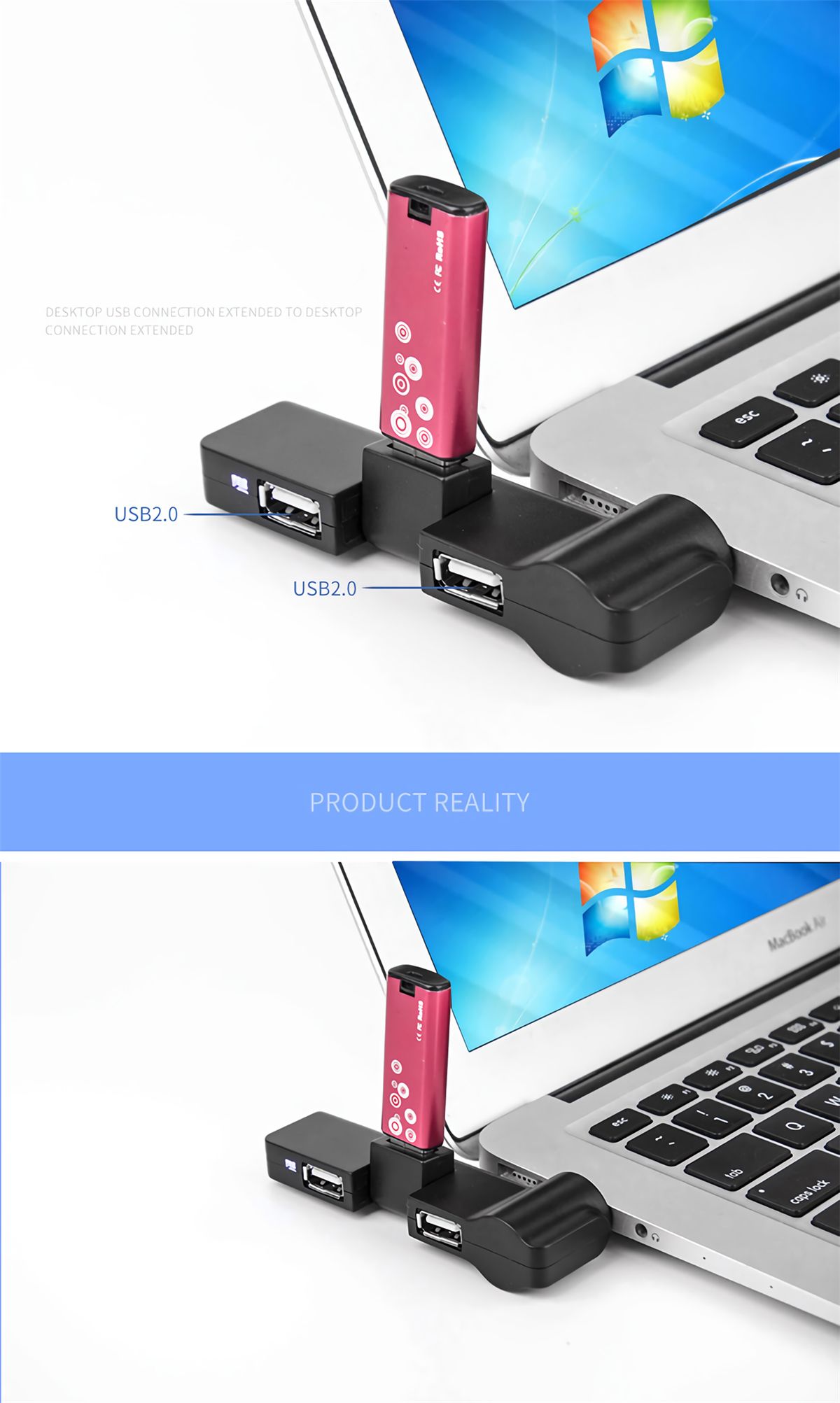 AOVIRONG-HUB01-Mini-4-Ports-180-Degrees-Rotatable-USB-Hub-USB-20-Splitter-Adapter-for-NotebookTablet-1661799