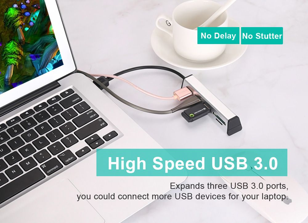 Aluminum-Alloy-Type-C-to-3-Port-USB-30-Hub-TF-SD-Card-Reader-with-Hidden-Phone-Support-1358386