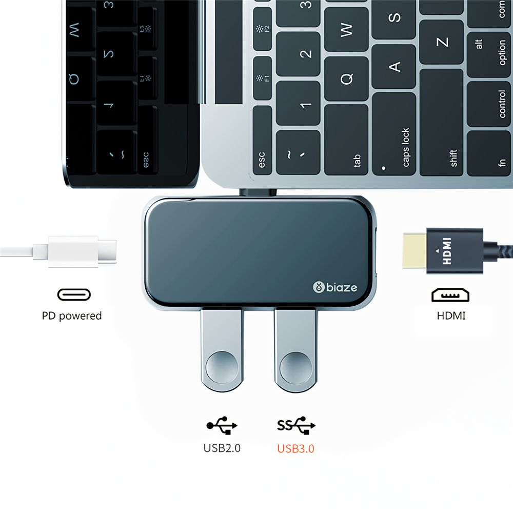 BIAZE-R32-4-in-1-USB-C-Hub-Type-C-to-USB30-Adapter-HD-Converter-PD-Fast-Charging-Multi-functional-Do-1725319