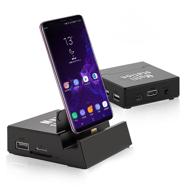 DW108-8-in-1-Type-C-Phone-Docking-Station-Holder-USB-C-to-HD-1080P-USB-Hub-with-HDTFSDUSB203AudioTyp-1649312