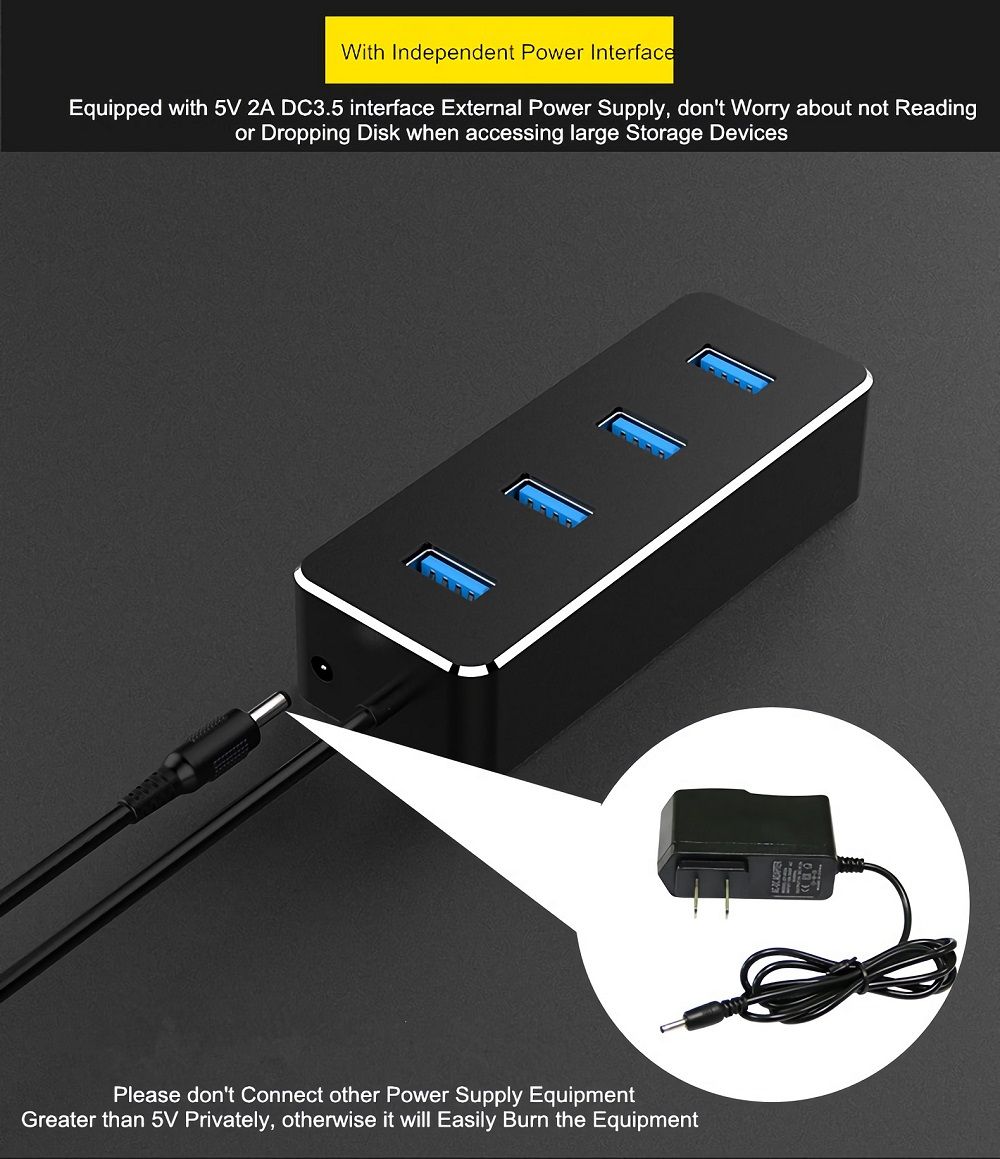 GNS-S01-4-Ports-USB30-Hub-with-35MM-Power-Supply-Interface-USB-Hub-Extender-Extension-Connector-Adap-1686185