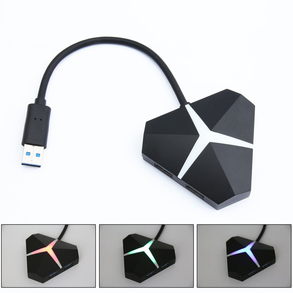 GOFREE-Hot-Swappable-USB-Hub-Triangle-Colorful-RGB-Light-USB30-Splitter-Adapter-USB-Data-Docking-Sta-1704339