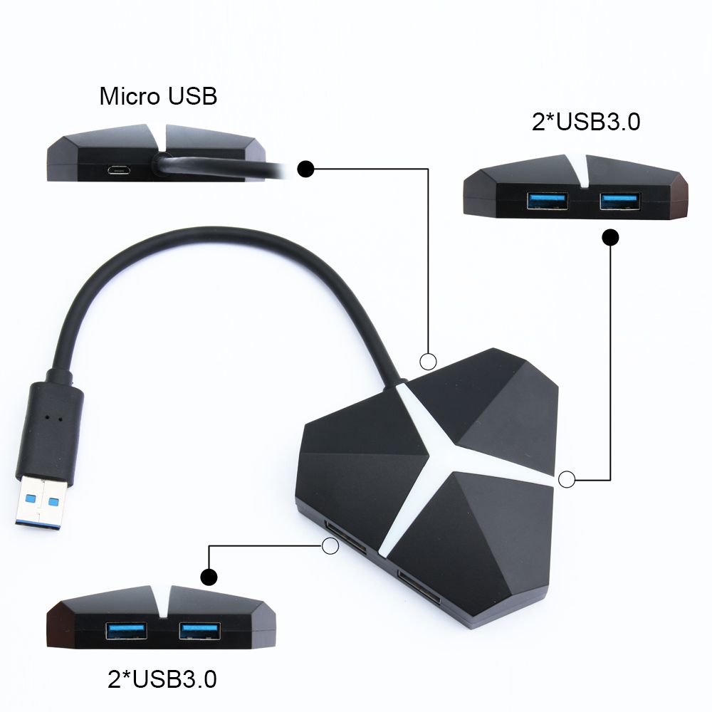 GOFREE-Hot-Swappable-USB-Hub-Triangle-Colorful-RGB-Light-USB30-Splitter-Adapter-USB-Data-Docking-Sta-1704339