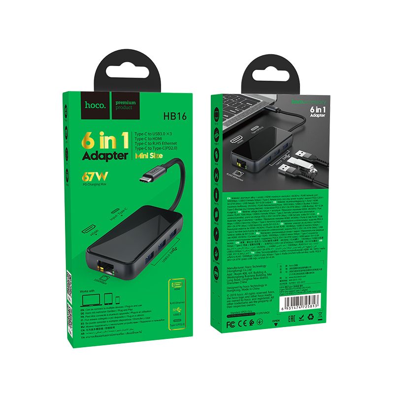 HOCO-HB16-USB-Hubs-Type-C-to-USB303-HDMI-PD-RJ45-Docking-Station-USB-Adapter-Converter-1656960
