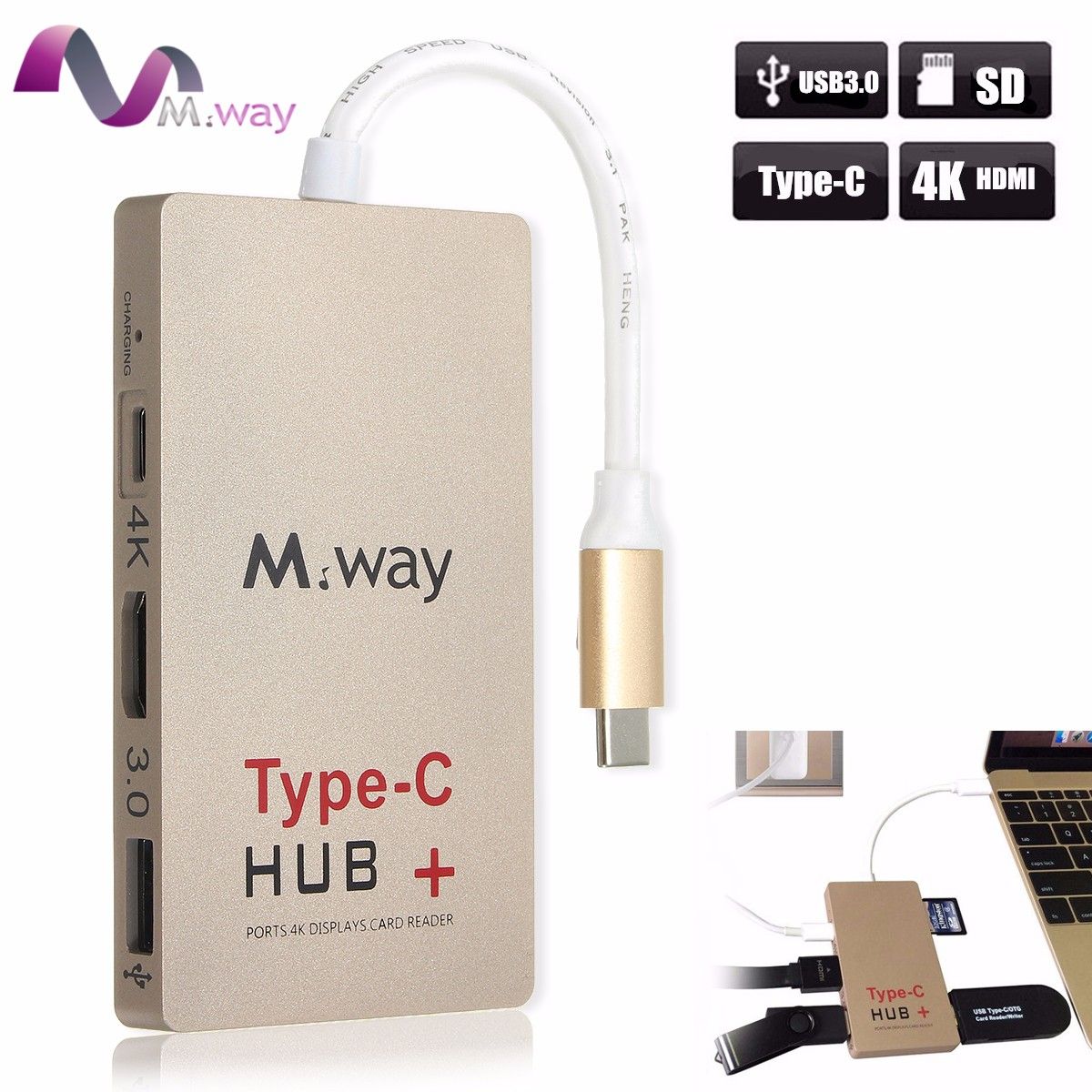 MWay-USB-31-Type-C-to-4k-HDMI-USB-30-HUB-USB-C-Charger-SD-Card-Reader-Adapter-1092890