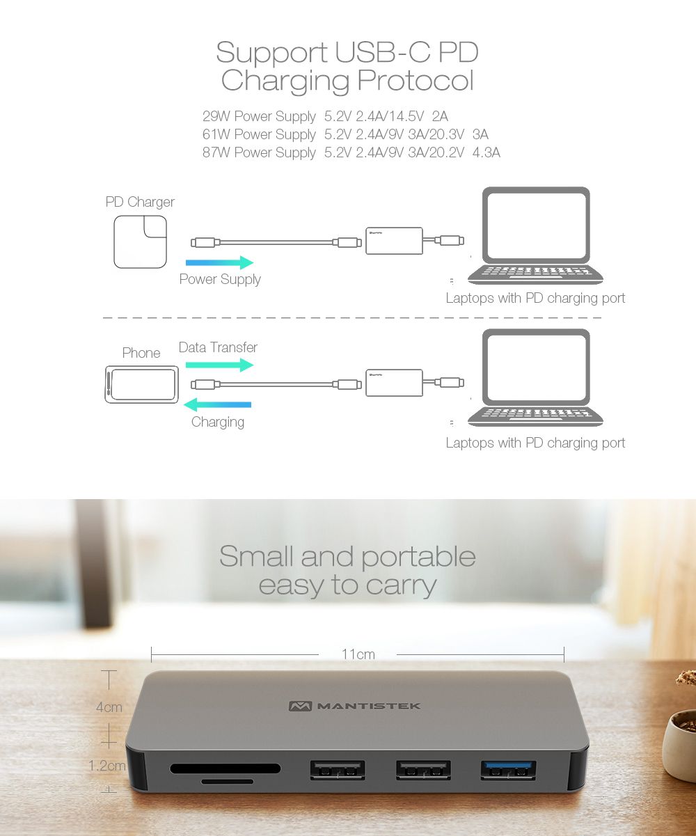 MantisTekreg-H3-7-In-One-Type-C-to-USB-30-4K-Display-PD-Charge-Hub-TF-SD-Card-Reader-1301582