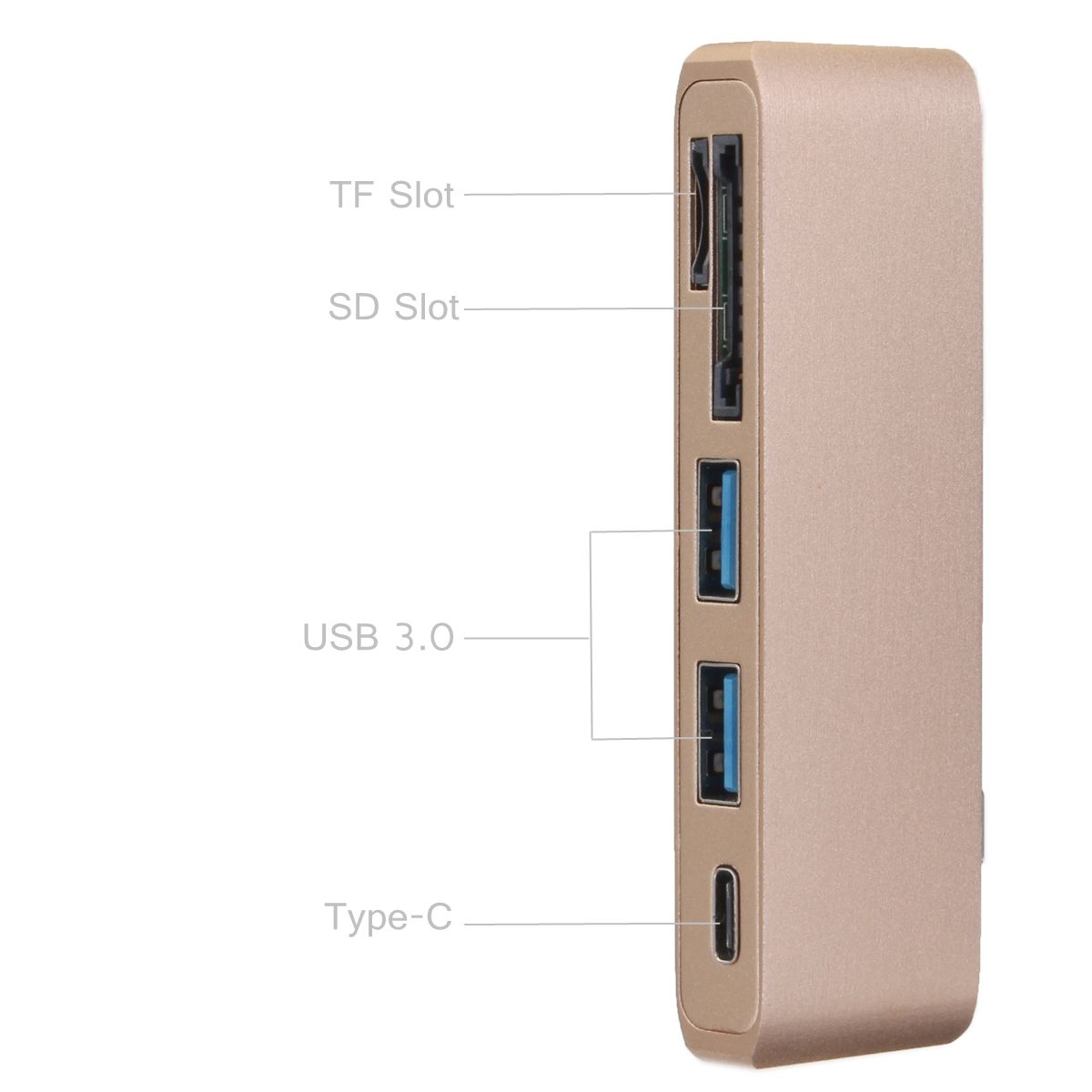 Multifunction-USB-Hub-Type-C-to-Type-C-USB-30-2Ports-TF-SD-Card-Reader-for-Laptop-PC-1153671