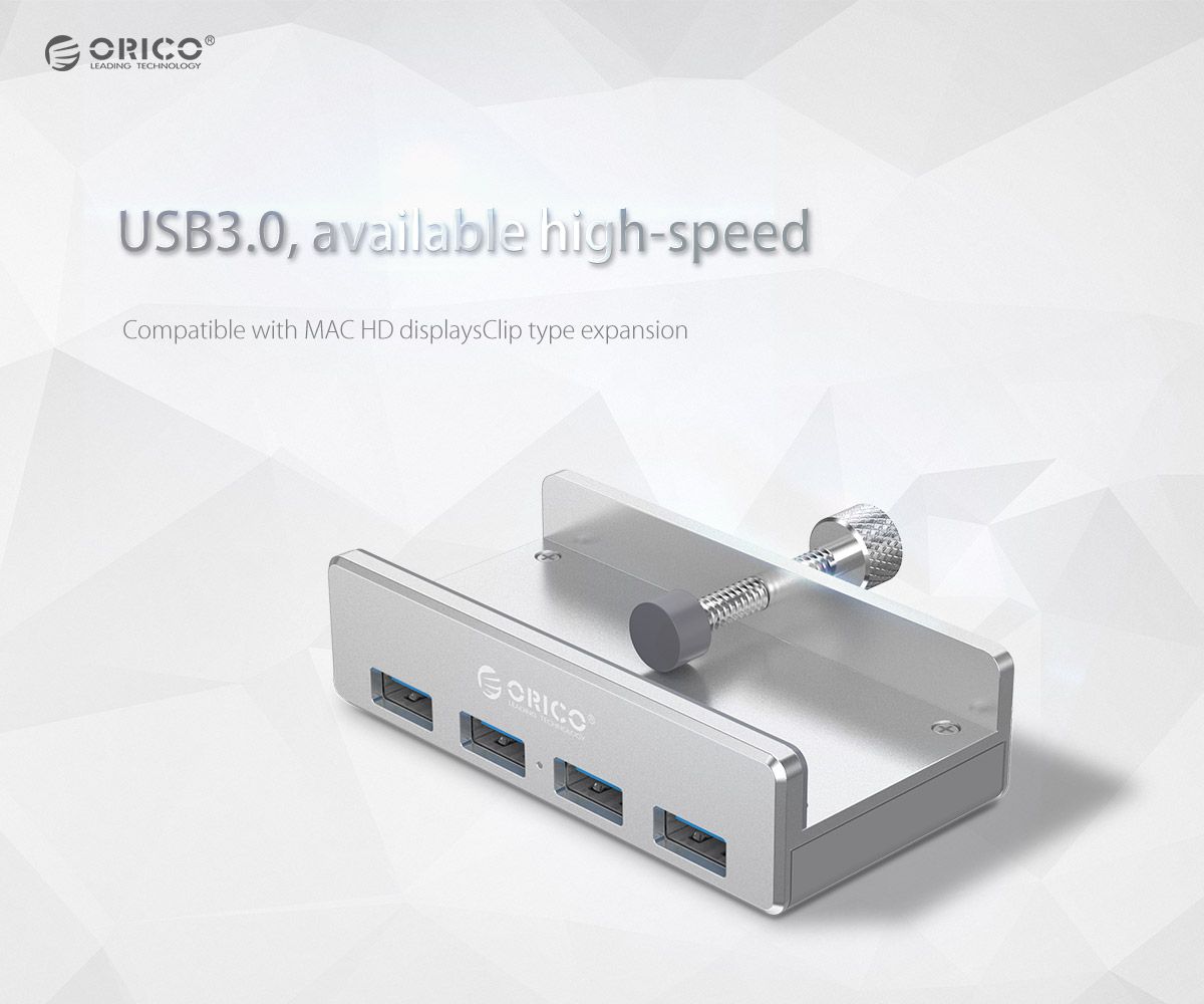 ORICO-MH4PU-USB30-4-Ports-Monitor-Table-Clip-type-HUB-For-PC-Mac-1226371