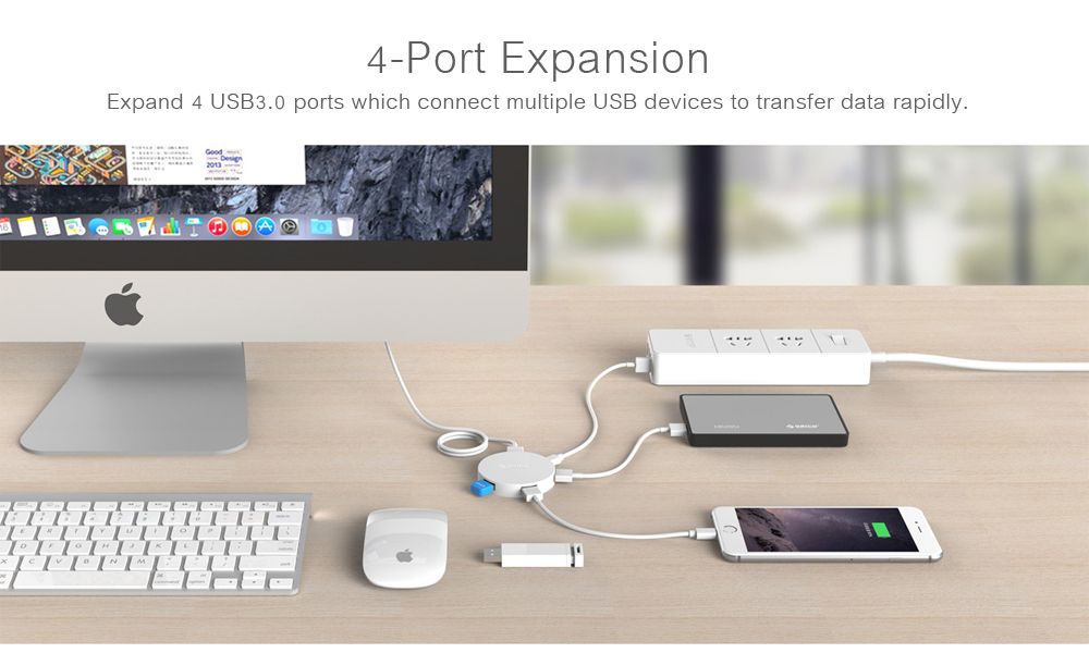 Orico-HA4U-4-Port-USB-30-OTG-Hub-USB-Splitter-with-DC5V-Micro-USB-Power-Port-1300151