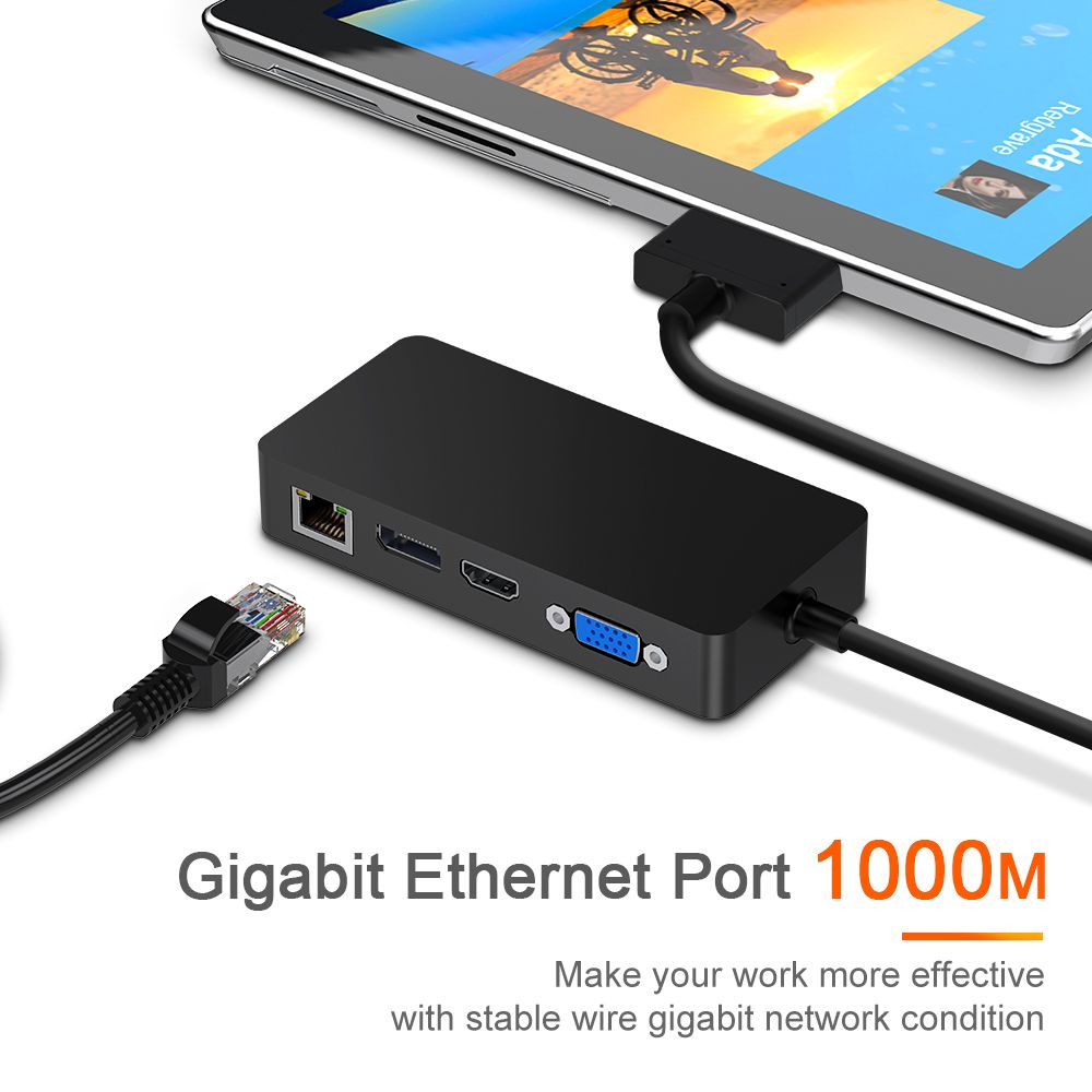 ROCKETEK-SH701-USB-Hub-Card-Reader-Docking-Station-for-Surface-Pro-456-with-RJ45-LAN-DP-HD-VGA-USB-3-1623616
