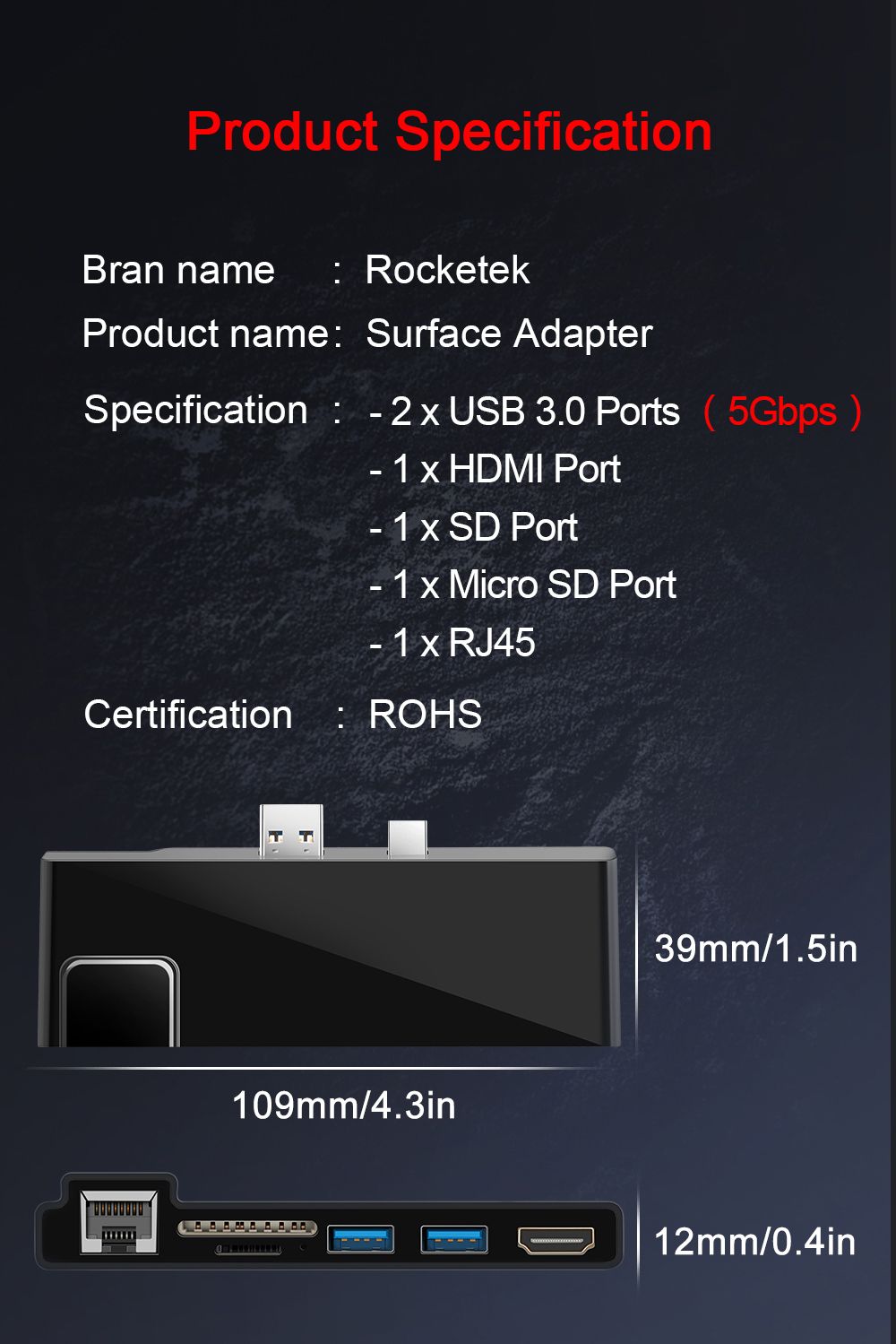 ROCKETEK-SUR368SUR468SUR568-Surface-HUB-USB-Hub-Card-Reader-for-Surface-Pro-3456-with-1000Mbps-RJ45--1623633